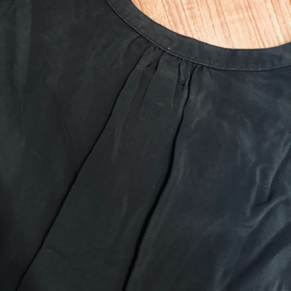 Gap Olive Green Rayon Blouse - Picture 3 of 3